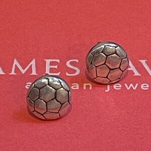 James Avery Silver Soccer Ball Earrings